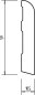 Preview: Buche 60x11x2500 mm Oberkante abgerundet