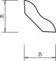 Preview: Eiche 25x25x2500 mm Hohlkehlleiste