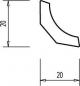 Preview: Eiche weiß geölt 20x20x2500 mm Hohlkehlleiste