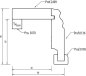 Preview: Eiche 85x85x2500 mm Rohrabdeckleiste Berliner-/Hamburger Profil