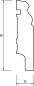 Preview: Kiefer 80x20x2500 mm Berliner-/Hamburger Profil