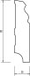 Preview: MDF 80x19x2400 mm Berliner-/Hamburger Profil (ohne Folie)