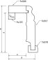 Preview: Eiche 105x65x2500 mm Rohrabdeckleiste Berliner-/Hamburger Profil