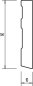 Preview: MDF 60x10x2400 mm Oberkante gerade (ohne Folie)