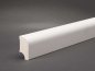 Preview: Massivholz weiß lackiert 40x20x2500 mm Oberkante abgerundet