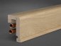 Preview: Eiche 105x65x2500 mm Rohrabdeckleiste Oberkante abgerundet