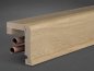 Preview: Eiche 85x85x2500 mm Rohrabdeckleiste Oberkante abgerundet