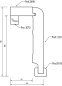 Preview: Eiche 125x65x2500 mm Rohrabdeckleiste Oberkante abgerundet