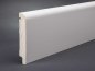 Preview: Massivholz weiß lackiert 120x20x2500 mm Oberkante abgerundet
