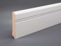 Preview: MDF 100x16x2400 mm profiliert mit 2 Ziernuten (ohne Folie)
