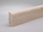 Preview: Eiche weiß geölt 60x20x2500 mm Oberkante abgerundet