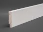 Preview: Massivholz weiß lackiert 80x16x2500 mm Oberkante gerade