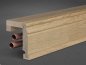 Preview: Eiche 105x85x2500 mm Rohrabdeckleiste Berliner-/Hamburger Profil