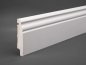 Preview: Massivholz weiß lackiert 100x20x2500 mm Berliner-/Hamburger Profil