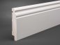 Preview: Massivholz weiß lackiert 120x20x2500 mm Berliner-/Hamburger Profil