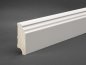 Preview: Massivholz weiß lackiert 60x20x2500 mm Berliner-/Hamburger Profil