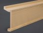 Preview: Buche/MDF 147x69x2400 mm Rohrabdeckleiste Oberkante profiliert
