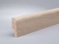 Preview: Eiche weiß geölt 60x20x2500 mm Oberkante abgerundet/konisch
