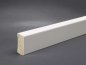 Preview: Massivholz weiß lackiert 40x16x2500 mm Oberkante abgeschrägt