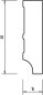 Preview: MDF 60x16x2400 mm Oberkante gerade (ohne Folie)