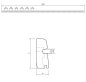 Preview: Eiche 70x28x2500 mm Oberkante abgerundet mit Lüftungsschlitzen/Gummilippe lose
