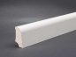 Preview: Weiß lackiert (Furnier) 45x22x2400 mm lackiert Oberkante abgerundet