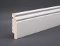 Preview: Weiße Kiefer Sockelleisten 80x19x2400 mm Berliner Profil