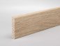 Preview: Eiche weiß (Optik) 35x6x2500 mm Deckleiste