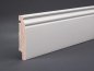 Preview: Weiße Kiefer Sockelleisten 98x19x2400 mm Berliner Profil
