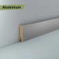Preview: MDF 58x16x2500 mm Oberkante abgerundet (Folienummantelt)