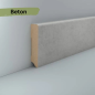 Preview: MDF 96x19x2500 mm Oberkante abgerundet (Folienummantelt)