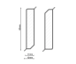 Preview: MDF 60x13x2400 mm Wendeprofil mit Dichtlippe