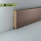 Preview: MDF 96x19x2500 mm Oberkante abgerundet (Folienummantelt)