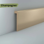 Preview: Fliesenabdeckleiste MDF 96x19x2500 mm Oberkante abgerundet (Folienummantelt)