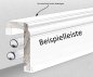 Preview: Eiche 125x85x2500 mm Rohrabdeckleiste Oberkante abgerundet