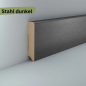 Preview: MDF 96x19x2500 mm Oberkante abgerundet (Folienummantelt)