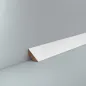 Preview: Massivholz weiß lackiert 30x30x2500 mm Trapezleiste
