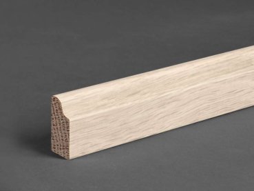 Eiche weiß geölt 25x9x2500 mm Deckleiste