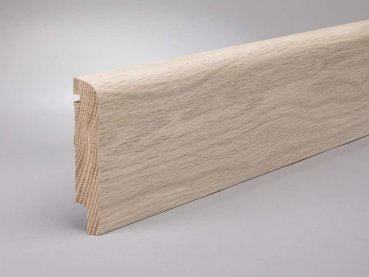 Eiche weiß geölt 100x20x2500 mm Oberkante abgerundet