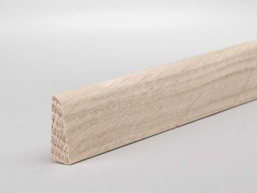 Eiche weiß geölt 23x8x2500 mm Deckleiste