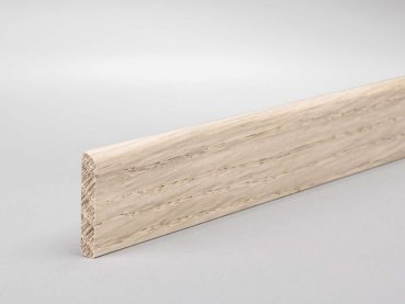 Eiche weiß geölt 28x5x2500 mm Deckleiste