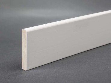 Massivholz weiß lackiert 35x6x2500 mm Deckleiste