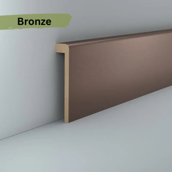 Fliesenabdeckleiste MDF 96x19x2500 mm Oberkante abgerundet (Folienummantelt)