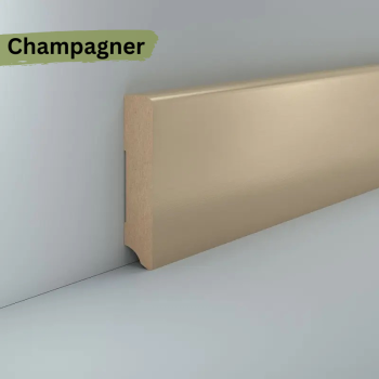 MDF 96x19x2500 mm Oberkante abgerundet (Folienummantelt)