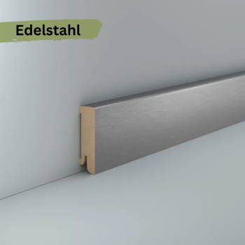 Preview: MDF 58x16x2500 mm Oberkante abgerundet (Folienummantelt)
