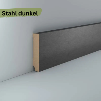 Preview: MDF 80x16x2400 mm Oberkante gerade (Folienummantelt)