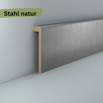 Fliesenabdeckleiste MDF 96x19x2500 mm Oberkante abgerundet (Folienummantelt)