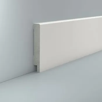 Feuchtraumleiste 100x16x2500 weiß folienummantelt