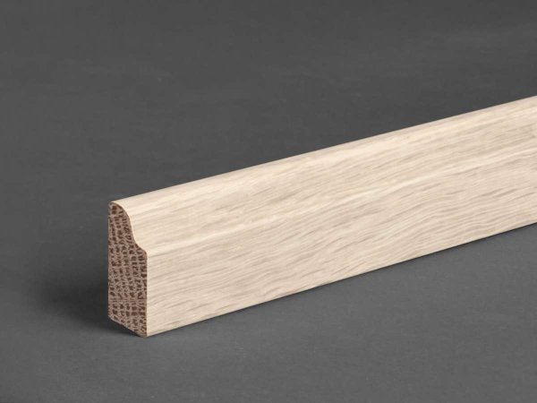 Eiche weiß geölt 25x9x2500 mm Deckleiste
