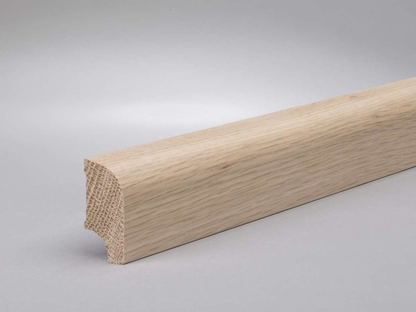 Eiche weiß geölt 40x20x2500 mm Oberkante abgerundet